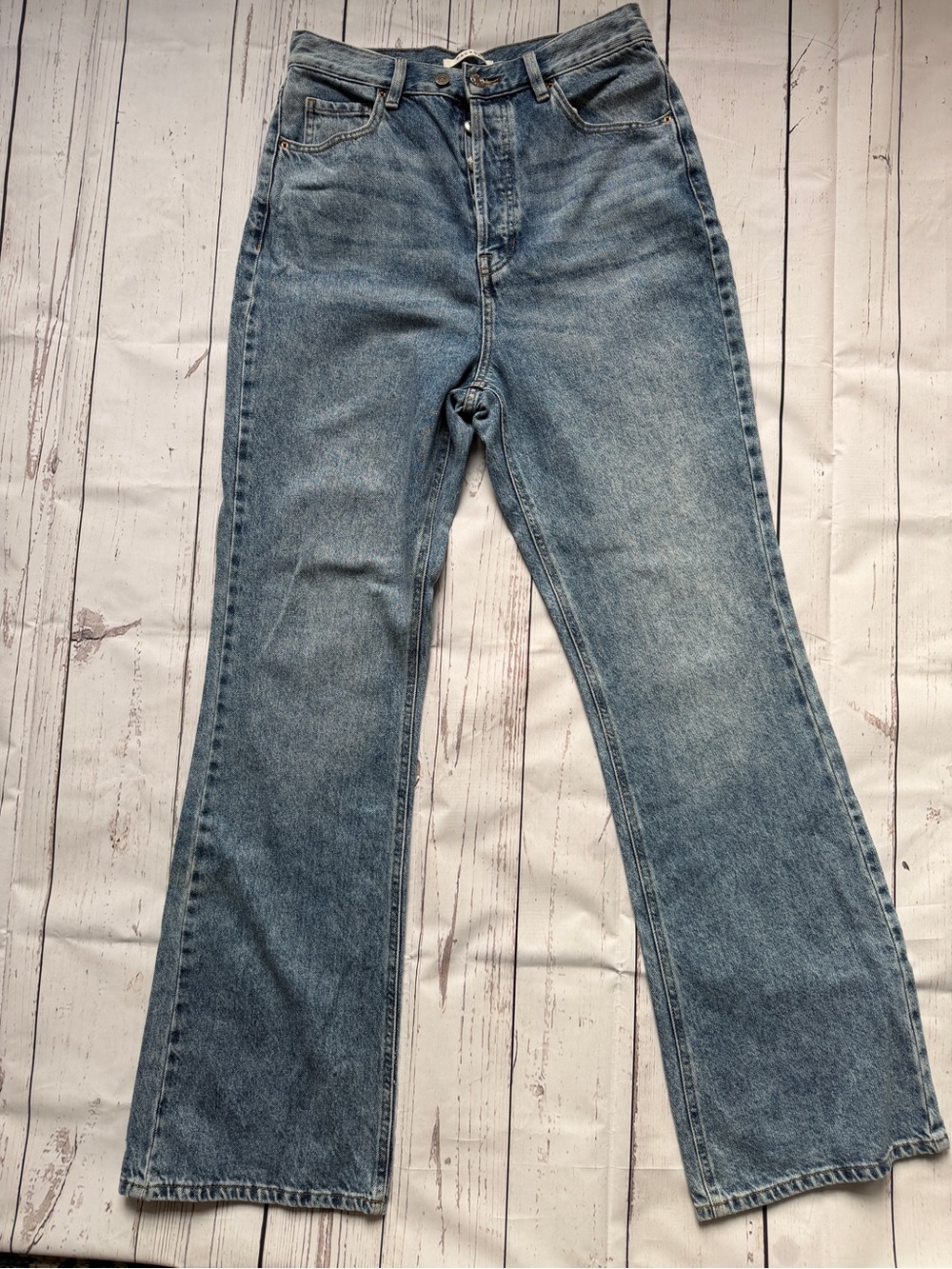 PacSun Light Blue High-Rise Flare Jeans